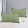 thumbnail image 7 of PiccoCasa 2 Packs Pillowcases Soft 1800 Microfiber Pillow Shams with No Zipper, Standard Sage, 7 of 7