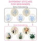 thumbnail image 3 of Kit de bordado TINDTOP con forma de gato y flor negros para adultos principiantes, 3 of 7