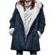 thumbnail image 2 of Puntoco Chaqueta De Abrigo Sintética Cálida De Moda Para Mujer, Con Botones, Color Liso, De Manga Larga, Para Invierno, 2 of 4