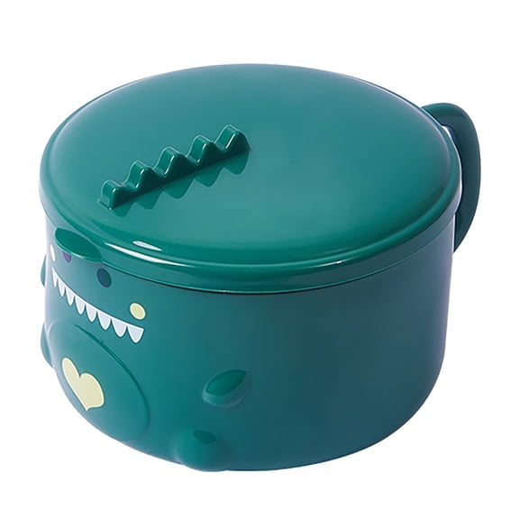WOAHU Instant Noodle Bowl,Dinosaur Instant Noodle Bowl,Instant Noodle Bowls With Lid Dinosaur Noodle Bowl Stainless Ramen Soup Cereal Pasta For Birthday