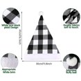 thumbnail image 3 of Paquete de 2 gorros navideños de Papá Noel a cuadros, gorros navideños de peluche, gorros navideños para fiestas de disfraces y eventos festivos, 3 of 7
