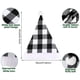 thumbnail image 3 of Paquete de 2 gorros navideños de Papá Noel a cuadros, gorros navideños de peluche, gorros navideños para fiestas de disfraces y eventos festivos, 3 of 7