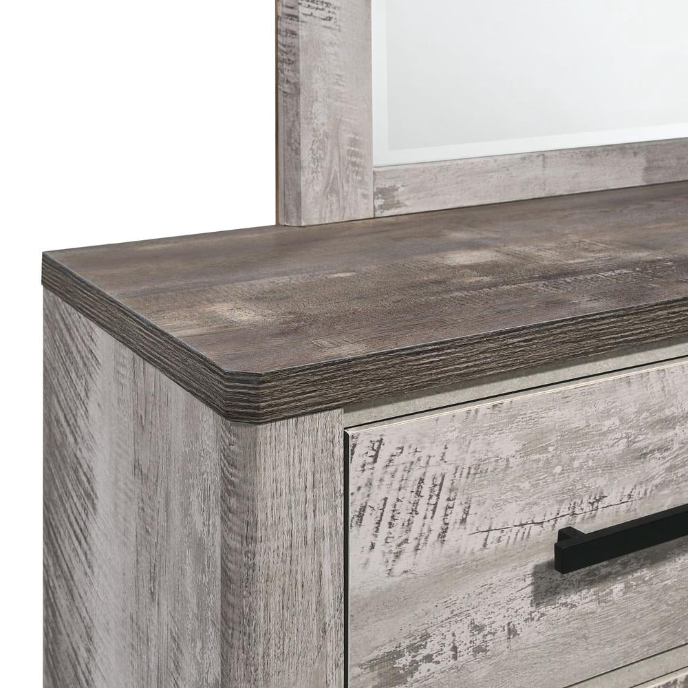 Picket House Furnishings Adam 6-Drawer Dresser with Mirror