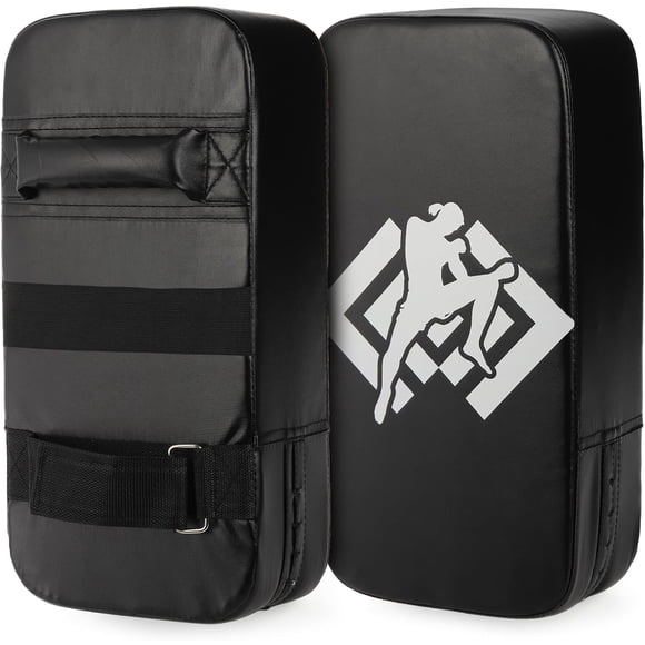 2 Pack Muay Tampons Thaïlandais, Équipement de Boxe, Protection contre les Coups de Pied, Coussinets d'Entraînement MMA Karaté Taekwondo pour Hommes Femmes Gym