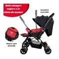 thumbnail image 3 of Carriola Reversible The Baby Shop Asiento Reclinable 3 Posiciones, Plegable y Ligera de Viaje Rojo, 3 of 8