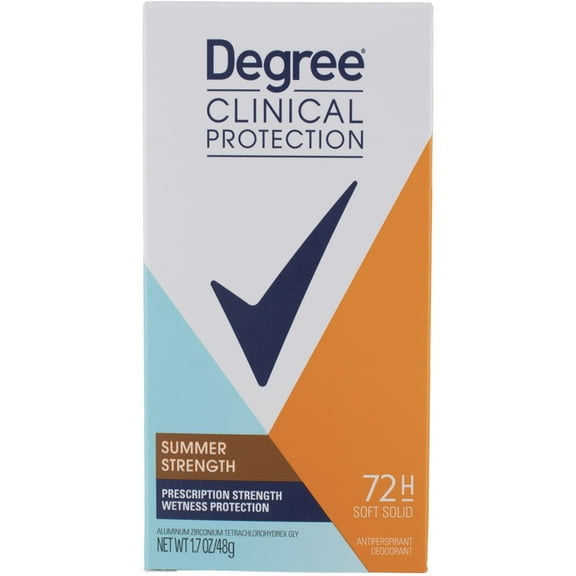 Degree Clinical Protection Anti-Perspirant & Deodorant, Summer Strength 1.7 oz (Pack of 4)
