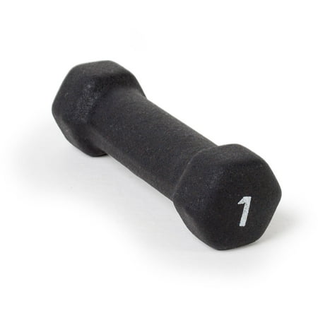 CAP Barbell Black Neoprene Dumbbell, Multiple Sizes, Single 1-15