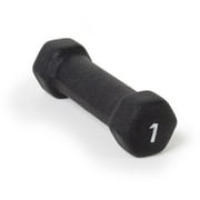 CAP Barbell, 1lb Black Neoprene Dumbbell, Single