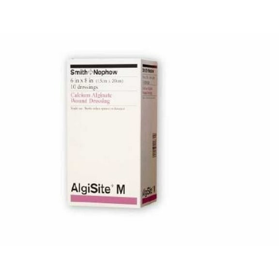 AlgiSite M 59480300 Calcium Alginate Dressing, Box of 10
