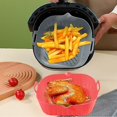 thumbnail image 3 of Air Fryer Silicone Pot Baking Basket Oven Non Stick Reusable.liners.microwavable, 3 of 3