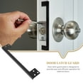 thumbnail image 4 of Door Latch Guard Door Latch Protector Outswing Latch Guard Door Security Strike Plate Outswing Door Security Protector, 4 of 6