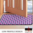 thumbnail image 3 of Pink Purple Checkered Pattern Door Rugs,Washable Non Slip Door Mats Indoor,Decorative Door Mats,Entry Mat Indoor for Entrance,Bedroom,Kitchen,Bathroom,30"x17", 3 of 6