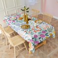 thumbnail image 6 of Pioneer Flower Floral Print Pattern Rectangle Tablecloth 60"x120",Waterproof Polyester Rectangle Table Cloth, Wipeable Spillproof Polyester Tablecloth for Dining, Camping, Indoor and Outdoor, 6 of 6