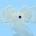 thumbnail image 5 of mds Pack of 200 Organza Chair Sash Bow Sashes for Wedding Decoration -Ivory, 5 of 7