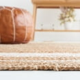 thumbnail image 4 of SAFAVIEH Natural Fiber Magdalena Striped Area Rug, Natural/Ivory, 4' x 4' Round, 4 of 8