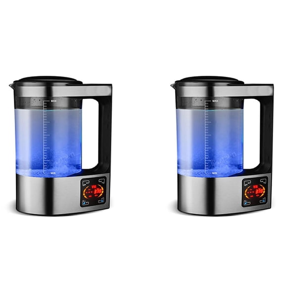 2X 2L Rich Hydrogen Water Bottle Alkaline Water Ionizer Machine Water Filter Drink Hydrogen Water Generator US Plug