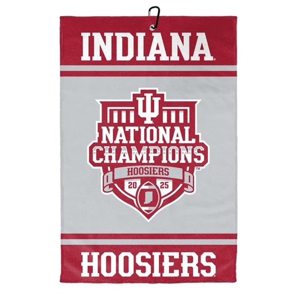 Toalla de golf Sewing Concepts Indiana Hoosiers 41x61 cm con clip