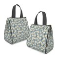 thumbnail image 2 of Daisy Pioneer Flower Insulated Lunch Bag for Women Men, Large Portable Soft Cooler Tote, Thermal Food Storage Bag with Pearl Cotton, 8.66L, 8.75"x5.75"x9.5", 2 of 6