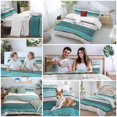 thumbnail image 5 of 3 Piece Turquoise Teal Duvet Cover Set Queen Size, Microfiber Comforter/Quilt Cover with Corner Ties and 2 Pillowcases, Farmhouse Retro Ombre Wooden Grain All Season Soft Bedding with Zipper Closure, 5 of 8