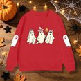 thumbnail image 3 of Futezty Boys Girls Halloween Shirts Kids Ghost Graphic Tees Raglan Long Sleeve T-Shirt 2T-7T, 3 of 7
