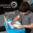 thumbnail image 5 of Folding Lap Desk, Laptop Desk, Breakfast Table, Bed Table, Serving Tray - The lapdesk Contains Extra Storage Space and dividers & Folds Very Easy, Great for Kids, Adults, Boys, Girls, (Blue), 5 of 7