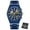 Blue with Box, variant on MINI FOCUS Luxury Brand Fashion Men Watches Stainless Steel Band Mens Wristwatch Quartz Watch Waterproof Relogio Masculino Blue