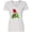 AA-White, variant on Inktastic Christmas Turtle in with Santa Hat and Snowflakes Women's V-Neck T-Shirt