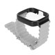 thumbnail image 3 of Correa de reloj de repuesto 2 en 1 para Redmi Watch 3 Pulsera de reloj inteligente ajustable de silicona con estuche protector gris, 3 of 10