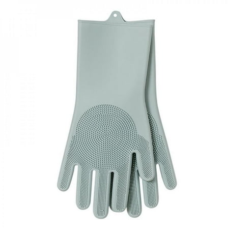 

Clearance! Multifunctional Silicone Gloves Grey Clean Dishes Oven Microwave