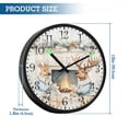 thumbnail image 3 of Voice Activated Clock with Glow Light 12 Inch Large Silent Wall Clock Battery Operated for Home Decor Moose and Deer, 3 of 8