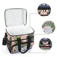 thumbnail image 6 of FORMRS Insulated Cooler Bag 24 Cans Capacity Soft Leakproof Lunch Box with Side Pockets, Floral Vase, 6 of 7