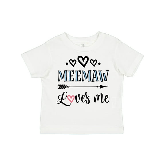 Inktastic My Meemaw Loves Me Girls Girls Toddler T-Shirt
