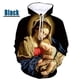 thumbnail image 4 of Sudadera con capucha gráfica de Virgen María ama a todos para hombre, sudaderas informales de gran tamaño personalizadas con estampado 3D, sudaderas para hombres, 4 of 5