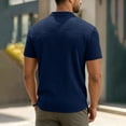 thumbnail image 6 of Yaoyar Men's T Shirts Summer Crewneck Tee Casual Textured Shirts Short Sleeve Slim Fit Pullover Tops Solid Color Tshirts, 6 of 9