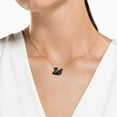 thumbnail image 3 of Collection de Bijoux pour Femmes, Finition Ton Or Rose, Cristaux Noirs, 3 of 5