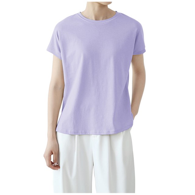 ameIAEA Short Sleeve Workout Tops for Women Crewneck Solid Color Basic Tees Summer Yoga Running Shirts