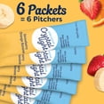 thumbnail image 6 of Crystal Light Drink Mix, 6 Pitcher Packets, for Flavorful Hydration and Shareable Refreshment, Strawberry Orange Banana Artificial Flavor, Zero Sugar, Low Calorie, 2.4 oz, 6 of 17