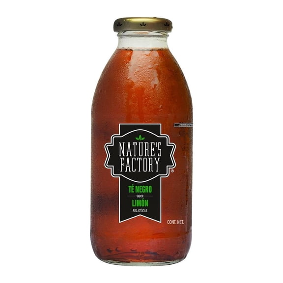 Té negro Nature's Factory sabor limón sin azúcar 485 ml