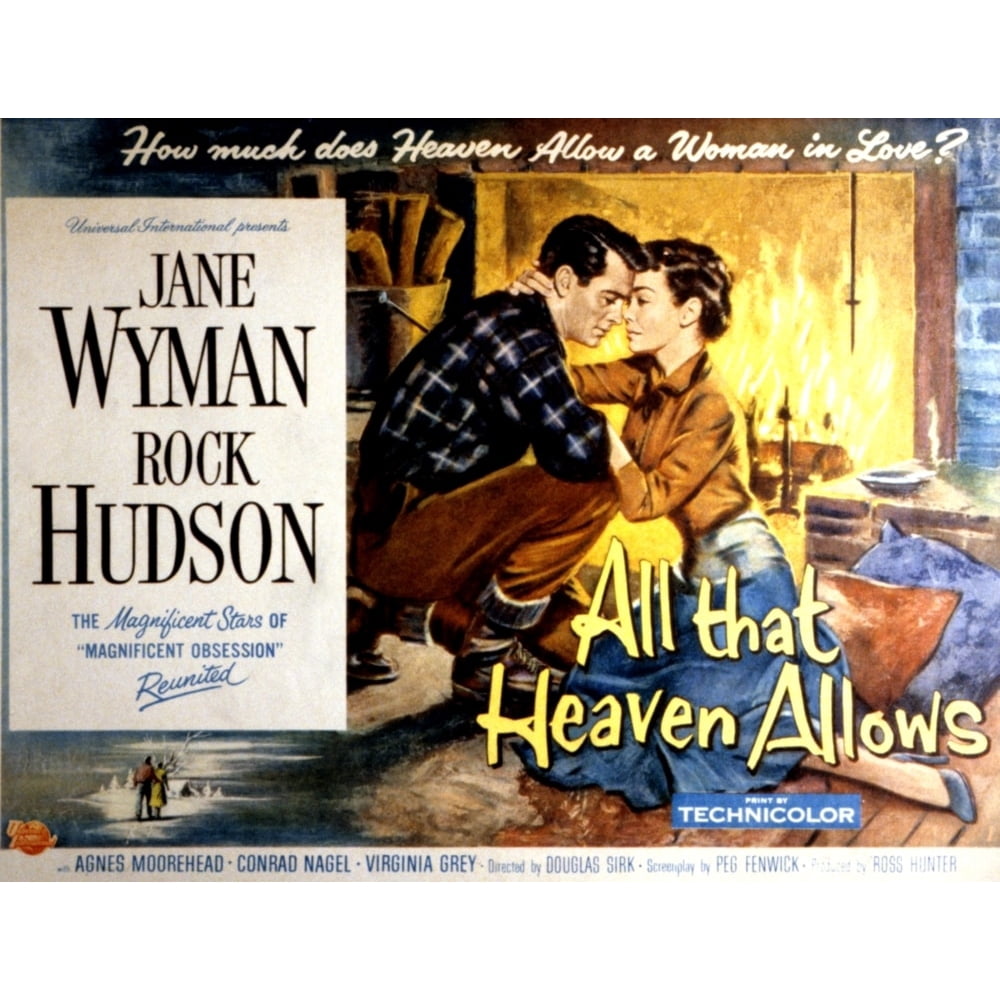 All That Heaven Allows Rock Hudson Jane Wyman 1955. Movie Poster Masterprint