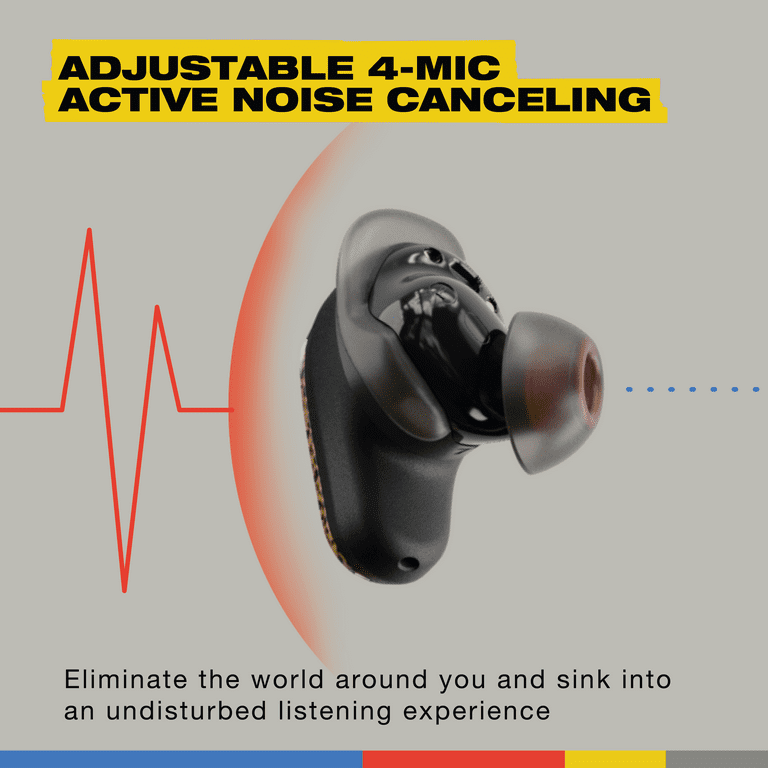 Skullcandy Method 360 ANC XT True Wireless in-Ear Earbuds, Leopard
