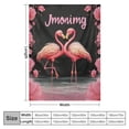 thumbnail image 4 of Nawypu  Flamingo Blanket Gifts with Name Cute Throw Blanket for Women &amp; Girls - Black Soft Fuzzy Blankets for Couch &amp; Office, 4 of 6