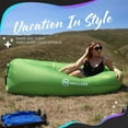 thumbnail image 5 of Nevlers Green Inflatable Lounger with Travel Bag and Pockets, 5 of 9