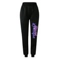 thumbnail image 5 of Fesfesfes Women Sweatpants High Waist Workout Wide Leg Pants Sporty Athletic Fit Jogger Pants, 5 of 7