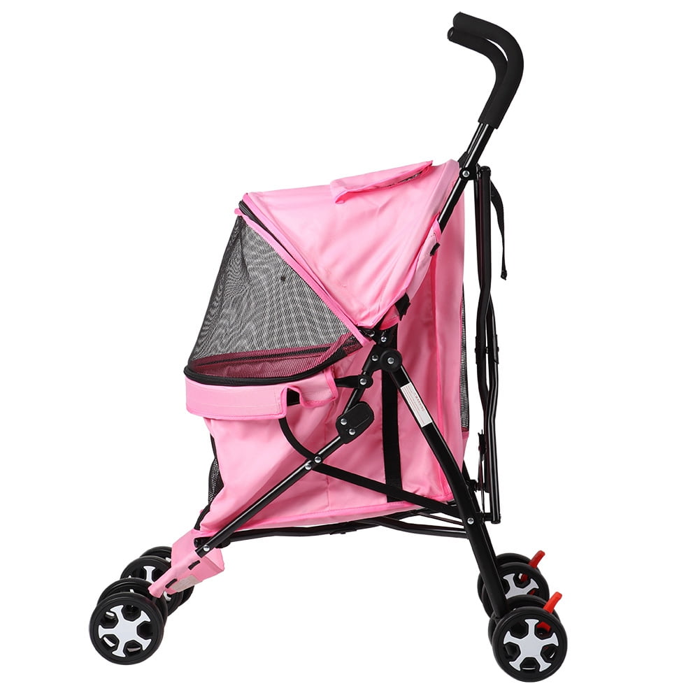 LYUMO 4 Wheels Pet Dog Stroller Folding Puppy Cat Pushchair Carrier for Travel Walking,Pet