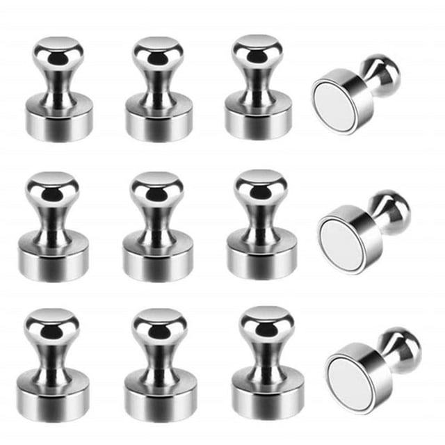 12 Piezas Imanes de Neodimio Súper Fuertes (16 * 20 mm), Imán de Cono de Metal Grande, para Cocina, Nevera, Pizarra Blanca, Tablón de Anuncios, Oficina, Escuela
