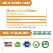 LOVITA Lecithin 1000mg – 35% Phosphatidyl Choline | Brain, Nerve & Lactation Support | Vegan, Non-GMO | 60 Softgels