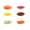 Yellow, variant on Sltwyw 6-Layer Hamburger-Shaped Serving Plates - Mini Divided Dishes for Sushi, Desserts, Snacks, or Party Finger Foods