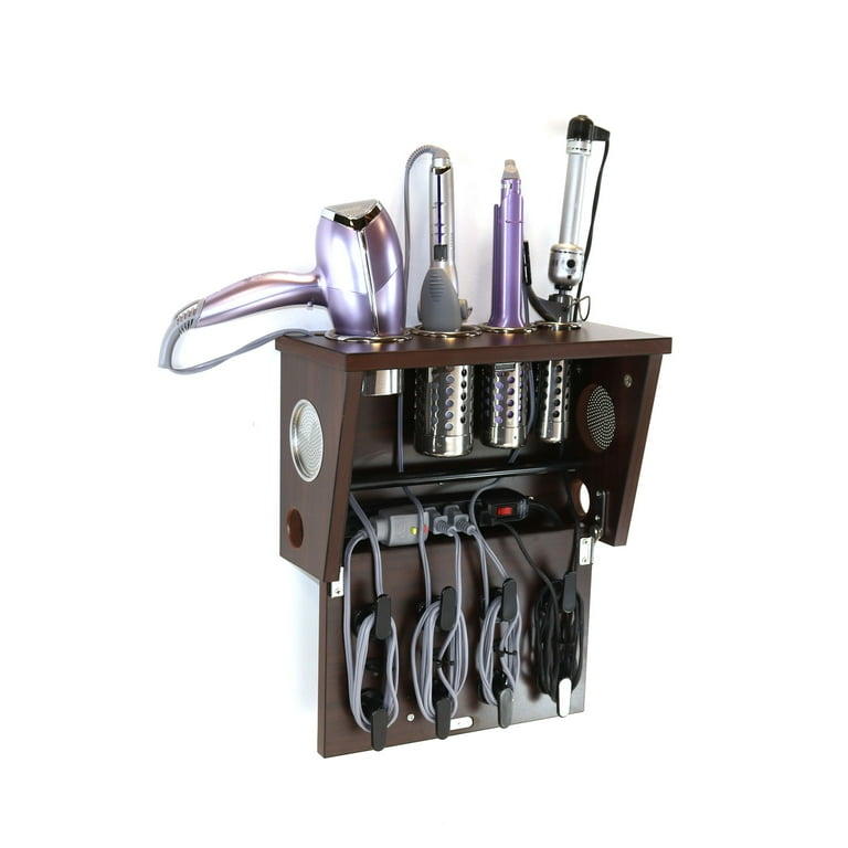 Dropship Hair Tool Organizer Wall Mount,Organize Your Hair Tools With 3  Removable Cups,Versatile Storage Space For Home Bathroom, Hair Salon,  Beauty Center, Etc. to Sell Online at a Lower Price