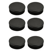 6 Pcs Chair Table Leg Plastic Cap Round Tube Insert Fit 60mm Pipe Outer Dia