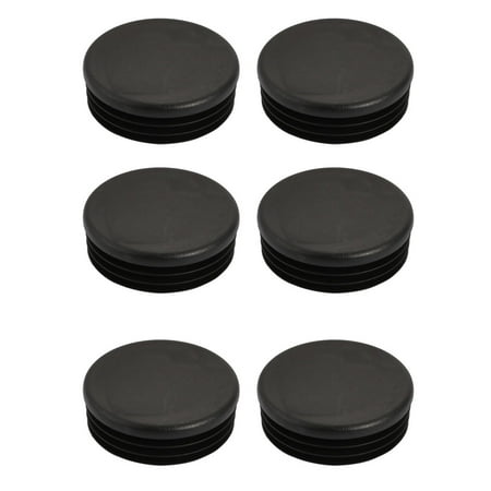6 Pcs Chair Table Leg Plastic Cap Round Tube Insert Fit 60mm Pipe Outer Dia